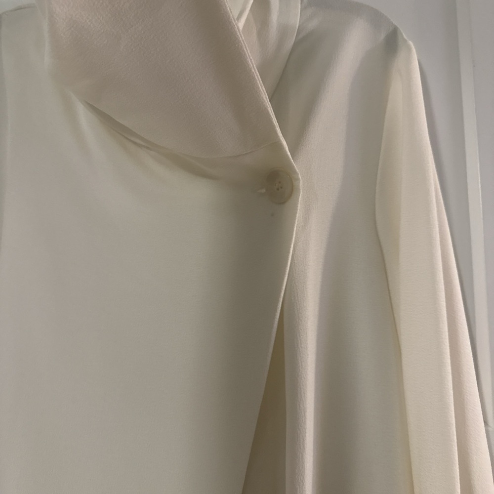 White Draped Jacket - image 7
